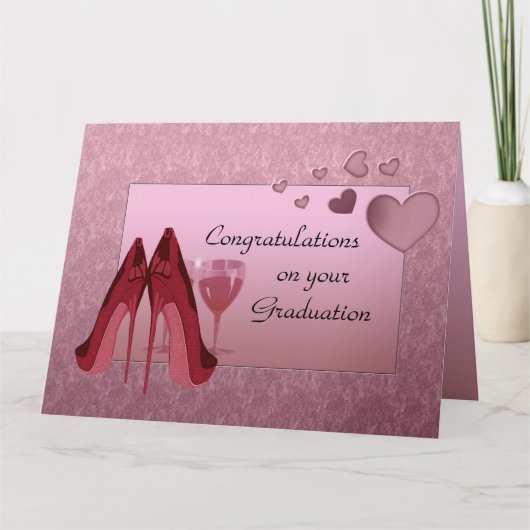 Gelukwensen op Uw Wenskaart van Afstuderen Kaart (Voorkant)