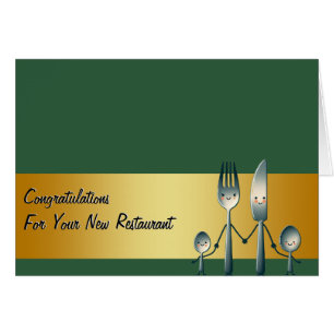 Gelukwensen Restaurant Nieuwe Bedrijfskaart