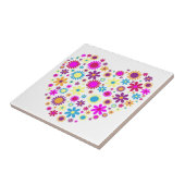 Gelukzalige bloesems tegeltje (Zijkant)