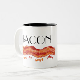 Gelukzalige Plek Bacon Tweekleurige Koffiemok