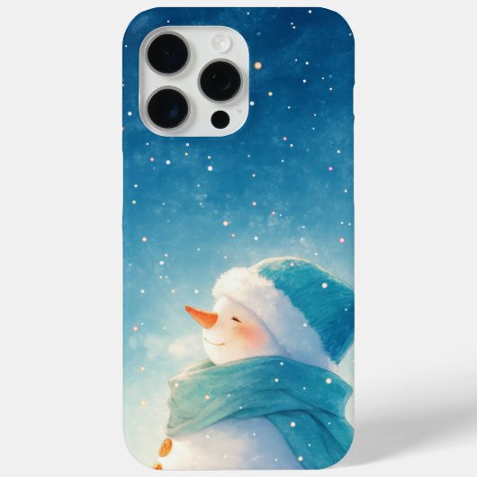 gelukzalige sneeuwman Case-Mate iPhone case (Achterkant)