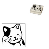 gelukzefkskat 	rubberstempel (Gestempeld)