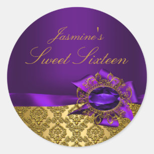 Gem & Bow Autocollant Sweet 16 Violet