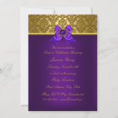 Gem & Bow|Purple Sweet 16 Invitation (Dos)
