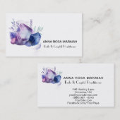 * Gem Cosmos Gemstone Waterverf Universe Crystal Visitekaartje (Voorkant / Achterkant)