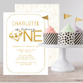 Gem Diamond One 1st Verjaardag Uitnodiging