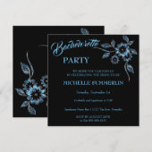 Gem Floral Bachelorette Party Invitation Kaart (Voorkant / Achterkant)
