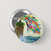 Gem House 3-knop Ronde Button 5,7 Cm (Voorkant /achterkant)