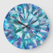 Gem met Blues en Purples Grote Klok (Voorkant)