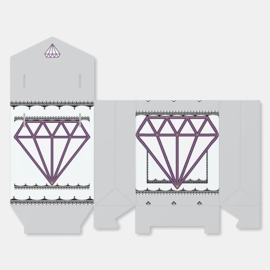 Gem Stone Bedankdoosjes (Ongevouwen)