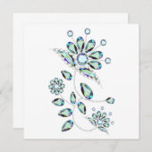 Gem Stone Gold Filigree Flat Kaarten (Voorkant / Achterkant)