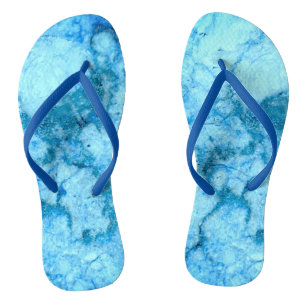 Gem Stone Pattern, Blue Bahia Granite Teenslippers