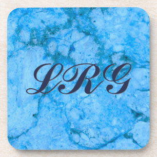 Gem Stone Pattern, Blue Granite Beverage Coaster Bier Onderzetter