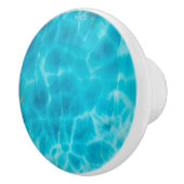 Gem Stone Pattern, Blue Larimar / Atlantis Stone Keramische Knop (Rechts)