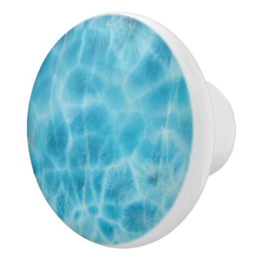 Gem Stone Pattern, Blue Larimar / Atlantis Stone Keramische Knop (Rechts)