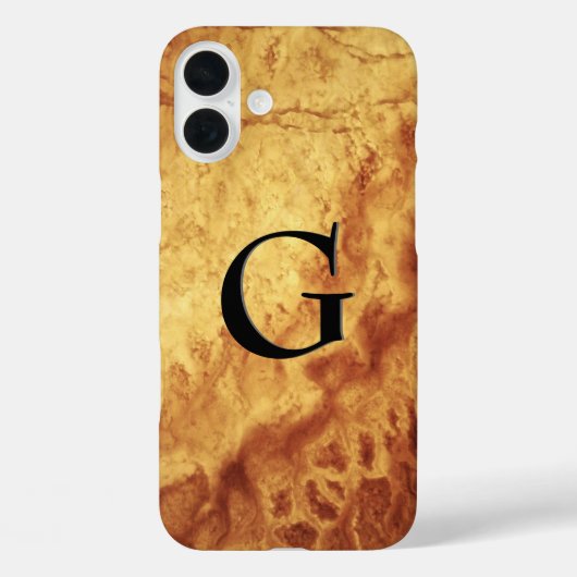 Gem Stone Pattern, Gold Tiger Eye & Black Onyx Case-Mate iPhone Case (Achterkant)