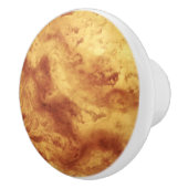 Gem Stone Pattern, Golden Tiger Eye Keramische Knop (Rechts)