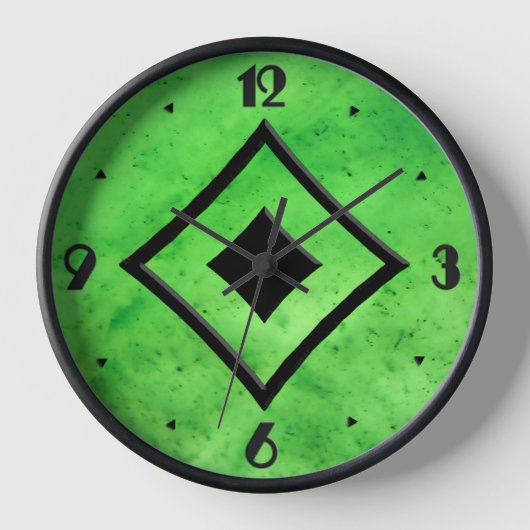 Gem Stone Pattern, Lime Green Jade & Black Onyx (Voorkant)