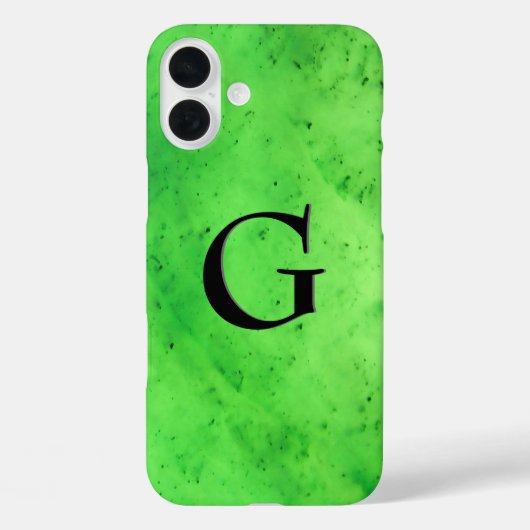 Gem Stone Pattern, Lime Green Jade & Black Onyx Case-Mate iPhone Case (Achterkant)