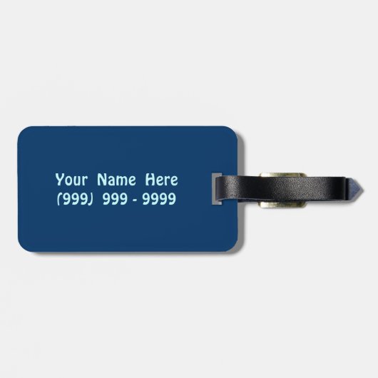 Gem Studded Bow Prsonalized Bagagelabel (Achterkant horizontaal)