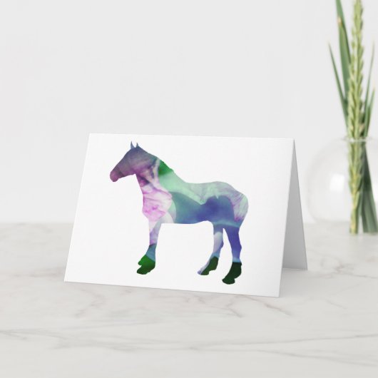 Gem Tone Horse Blank Note Kaart (Voorkant)