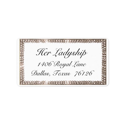 Gem van een adresetiket etiket (Voorkant)