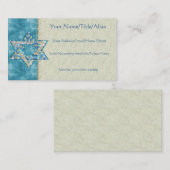 Gem versierde ster van David Visitekaartje (Voorkant / Achterkant)