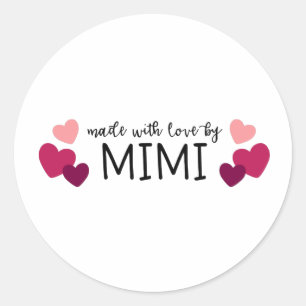 Gemaakt door Mimi Ronde Sticker
