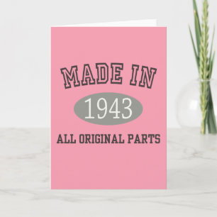 Gemaakt in 1943 alle originele onderdelen kaart