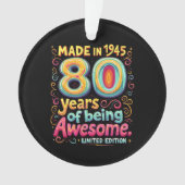 Gemaakt in 1945, 80 jaar Geweldige Ornament (voorkant)