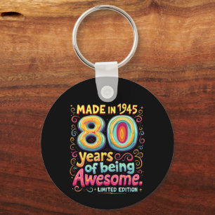 Gemaakt in 1945, 80 jaar Geweldige Sleutelhanger
