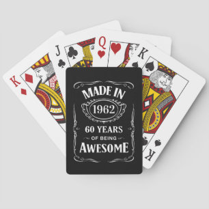 Gemaakt in 1962, 60 jaar geweldige 2022 dag pokerkaarten