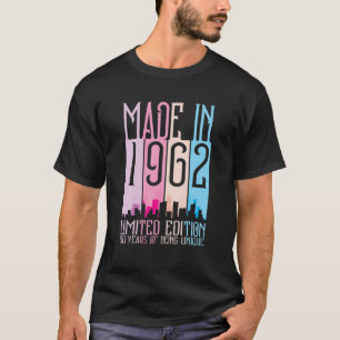 Gemaakt in 1962, beperkte editie, 60 jaar uniek t-shirt