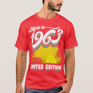 Gemaakt in 1963 60ste verjaardagscadeau 60 jaar ou t-shirt