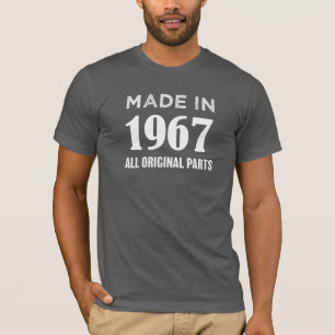 Gemaakt in 1967 Alle originele onderdelen 50e verj T-shirt