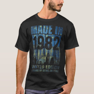 Gemaakt in 1982 40 jaar oud 40e verjaardag 1 t-shirt