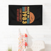 Gemaakt in 1983 40e verjaardag spandoek (Insitu)