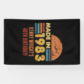 Gemaakt in 1983 40e verjaardag spandoek (Horizontaal)