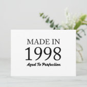 Gemaakt in 1998 kaart (Staand voorkant)
