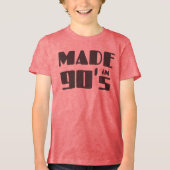 Gemaakt in 90's Tri-Blend shirt (Voorkant)