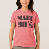 Gemaakt in 90's Tri-Blend shirt (Voorkant)