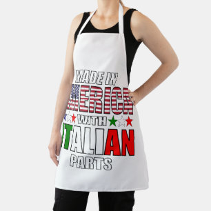 Gemaakt in Amerika met Italiaanse onderdelen Schort