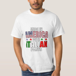 Gemaakt in Amerika met Italiaanse onderdelen T-shirt