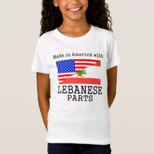 gemaakt in Amerika met Libanese onderdelen T-shirt