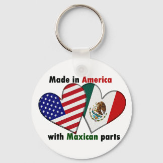 gemaakt in amerika met mexicaanse onderdelen sleutelhanger
