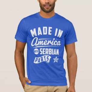 gemaakt in Amerika met Servische onderdelen T-shirt