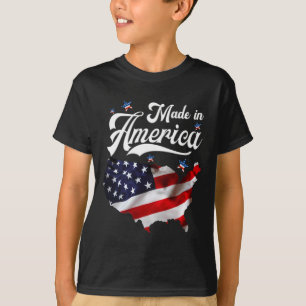 Gemaakt in Amerika - Patriottische Amerikaanse vla T-shirt