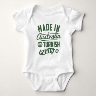 gemaakt in Australië met Turkse onderdelen Romper
