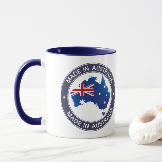 Gemaakt in Australië Mok (Met donut)