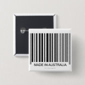 Gemaakt in Australië Vierkante Button 5,1 Cm (Voorkant /achterkant)
